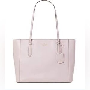 Kate Spade Schuyler Light Pink Tote Pastel Bag Work Laptop Size Zippered Purse